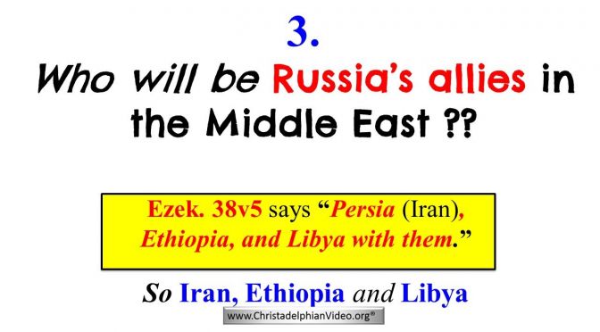 3: Who will be Russia’s allies in the Middle East when Armageddon happens? - Video post