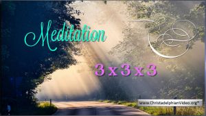 Stop & Think Meditations: Take a moment to pray -3x3x3