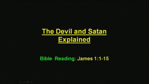 The Devil and Satan Explained Perth Video Post