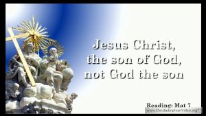Jesus Christ, the son of God, not God the son.