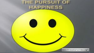The pursuit of happiness