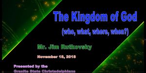 The Kingdom of God Who, What, Where, When Video Post