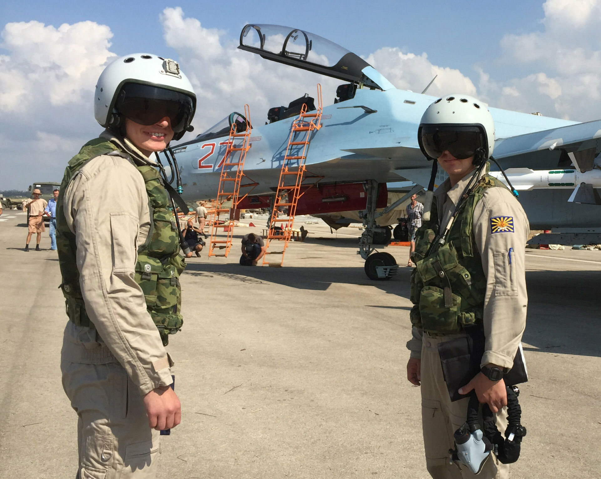 Russian tactical group seen at Hmeymim aerodrome in Syria