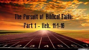 The Pursuit of Biblical Faith: 2 Part Video Study