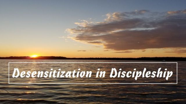 Pause to Consider - 'Desensitization in Discipleship'....Video Podcast
