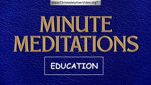 Minute Meditations: Education - R.J.Lloyd