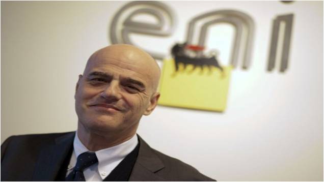 Italian energy company Eni CEO Claudio Descalzi