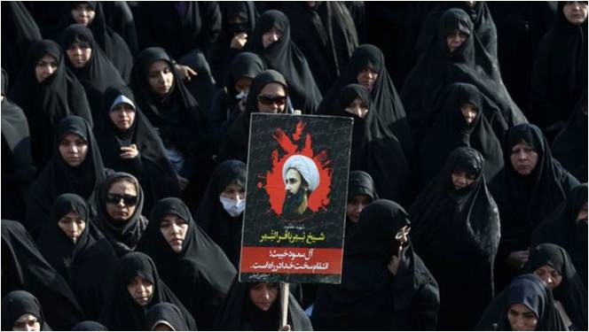 Protests in Iran against Shiekh Nimr al-Nimr's execution by Saudi Arabia