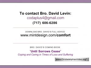 .pdf Docs relating to God Of All Comfort Series & contact details for Bro David Levin