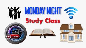 Monday Night Study Classes. 7.45pm start