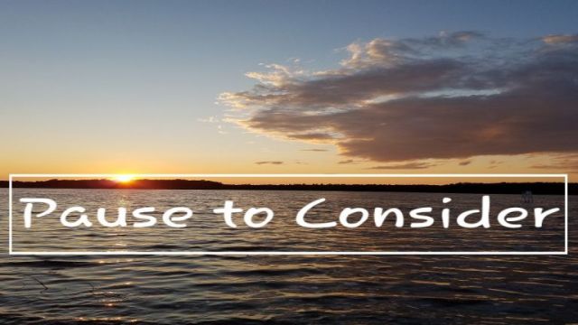 Introduction to new 'Pause to Consider' Video Podcast