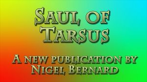Saul of Tarsus: New Publication
