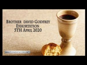 2020.04.05 Exhortation- Memorial Emblems, Num 20-21, Prov 15, Eph 1-2- Bro David Godfrey