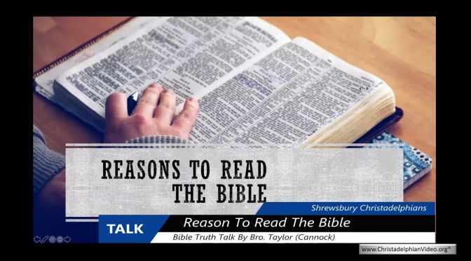 Good Reasons to read the Bible