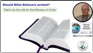 Bible Q&A: Won't the Earth Be Burnt up -Shouldn't we Protest?