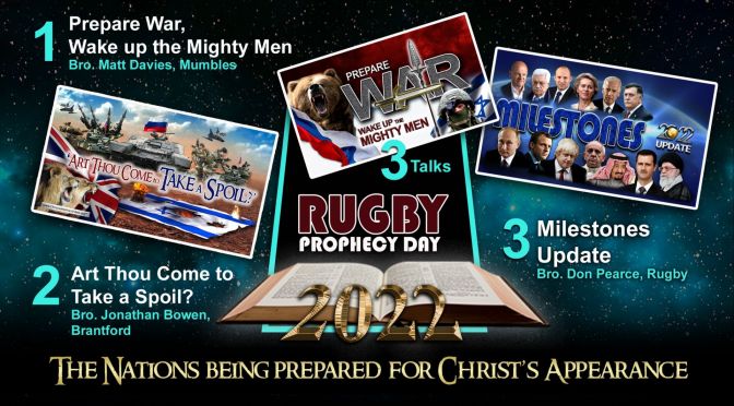 Rugby Prophecy Day 2022 (Feb 26th 2022 God Willing)