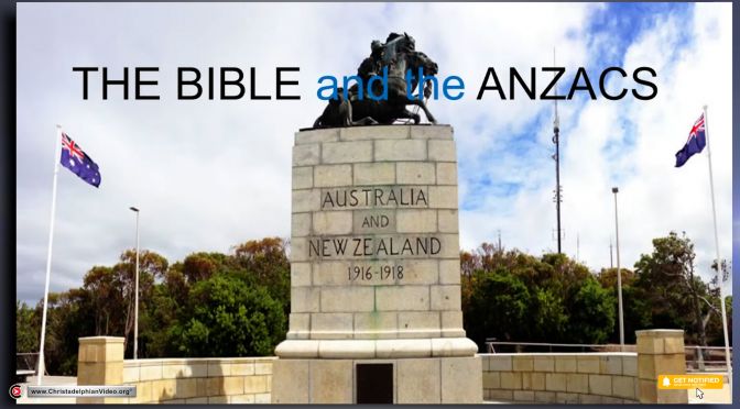 The bible and the Anzacs