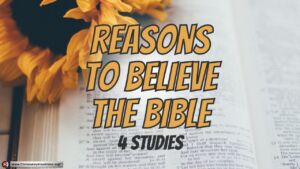 4 Reasons To Believe The Bible.