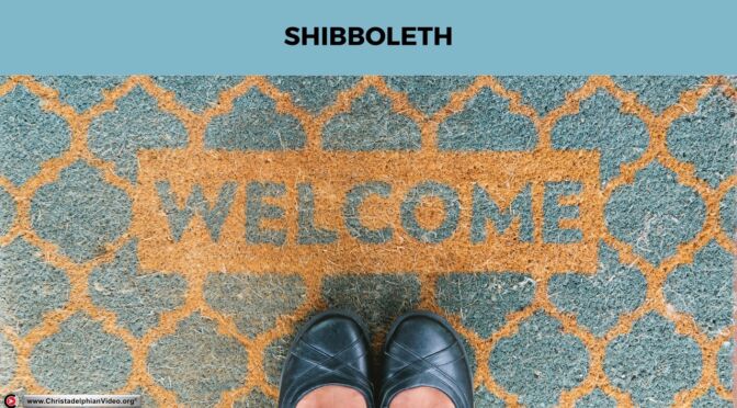 Pause to consider #16: Shibboleth?