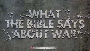 What the Bible says about war.