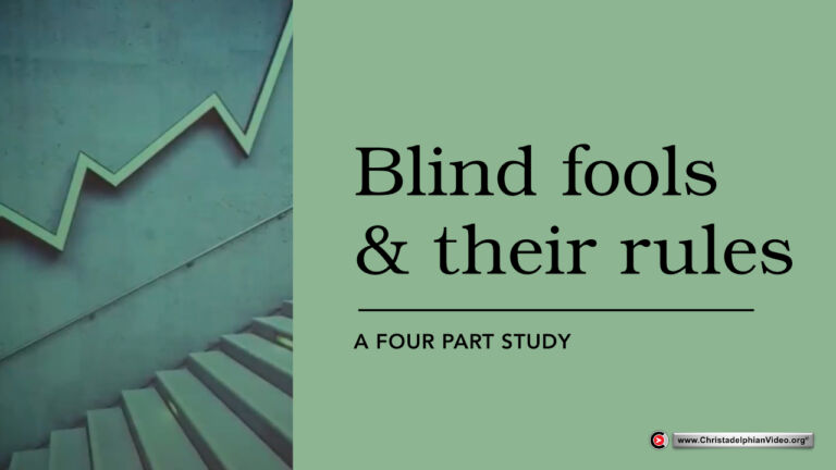 Blind fools and their rules - 4 studies (Mick Roberts)
