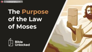 What is the Purpose of the Law of Moses?