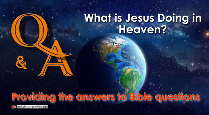 Q&A What is Jesus Doing in Heaven?