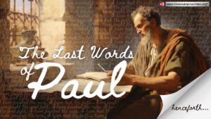 Exhortation: The Last words of Paul (Ron Cowie)