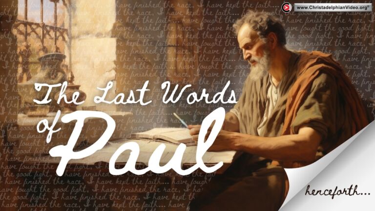Exhortation: The Last words of Paul (Ron Cowie)