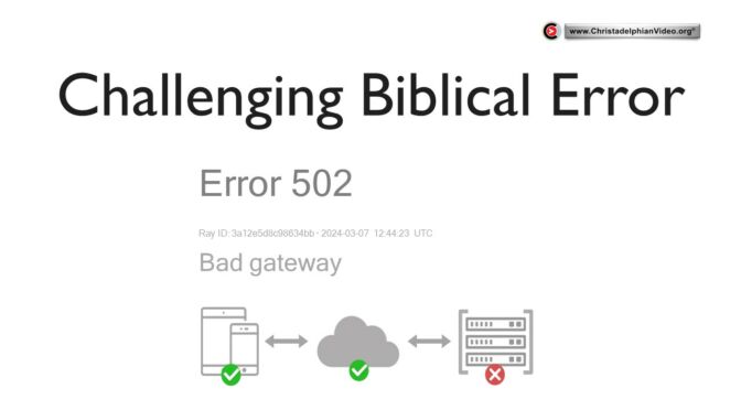 Challenging Biblical Error