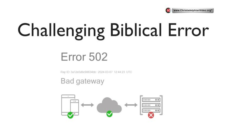 Challenging Biblical Error